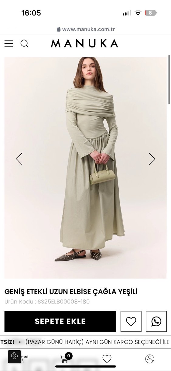 Manuka Uzun Elbise - Görsel 3