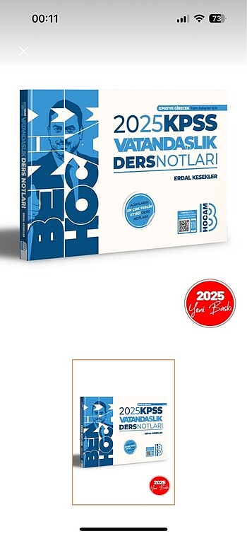 Benim hocam kpss video ders notu 2025