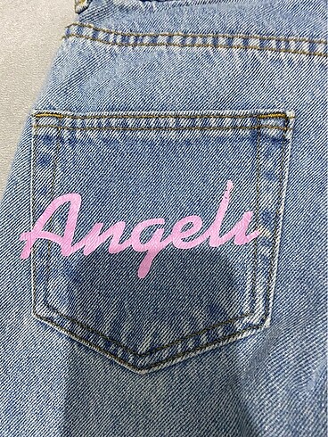 xs Beden mavi Renk Mom jean