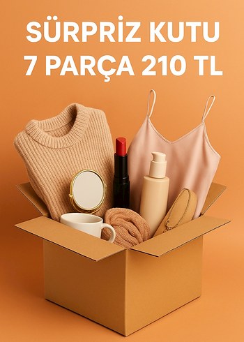 7 Parça Sürpriz Kutu - 210 TL