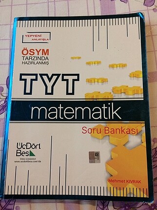 345 TYT MATEMATİK SORU BANKASI yaklaşık 20 sayfası çözülü gerisi