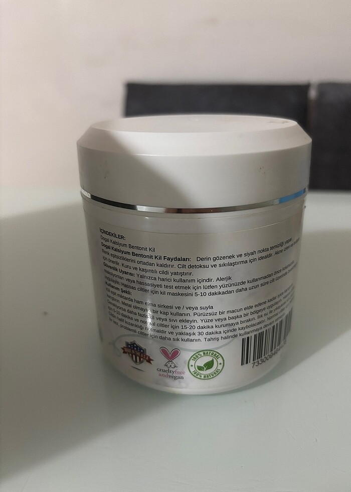 bentonit kili yüz maskesi - Görsel 2