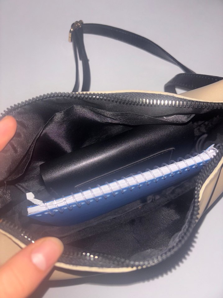 Bej Baget Çanta - Görsel 5