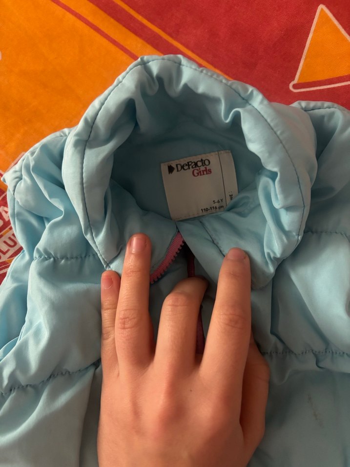 Kız Çocuk Fermuarlı Yelek - Görsel 2