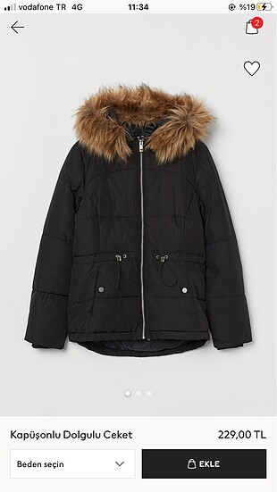 H&M mont tertemiz