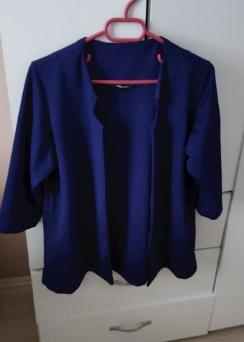 xl Beden Lacivert Midi Kadın Ceket, Uzun Kollu, Regular Fit