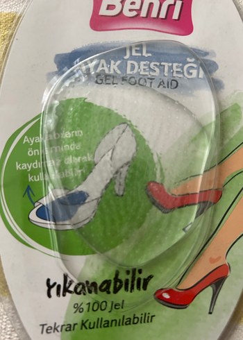 Benri Jel Ayak Desteği 1 Çift Tekrar Kullanılabilir - Görsel 3