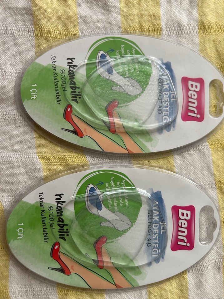 Benri Jel Ayak Desteği 1 Çift Tekrar Kullanılabilir - Görsel 2