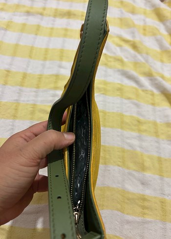 Beden sarı Renk Liri süet çanta