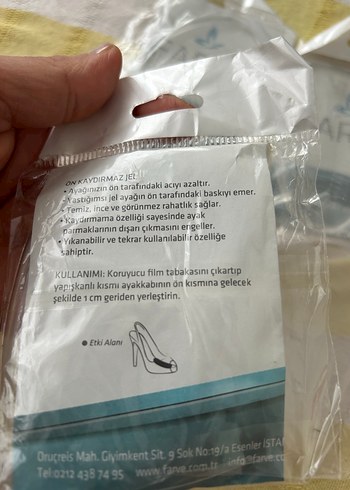 universal Beden beyaz Renk Farve ön kaydırmaz jel