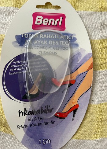 Benri Topuk Rahatlatıcı Jel Ayak Desteği 1 Çift - Görsel 2