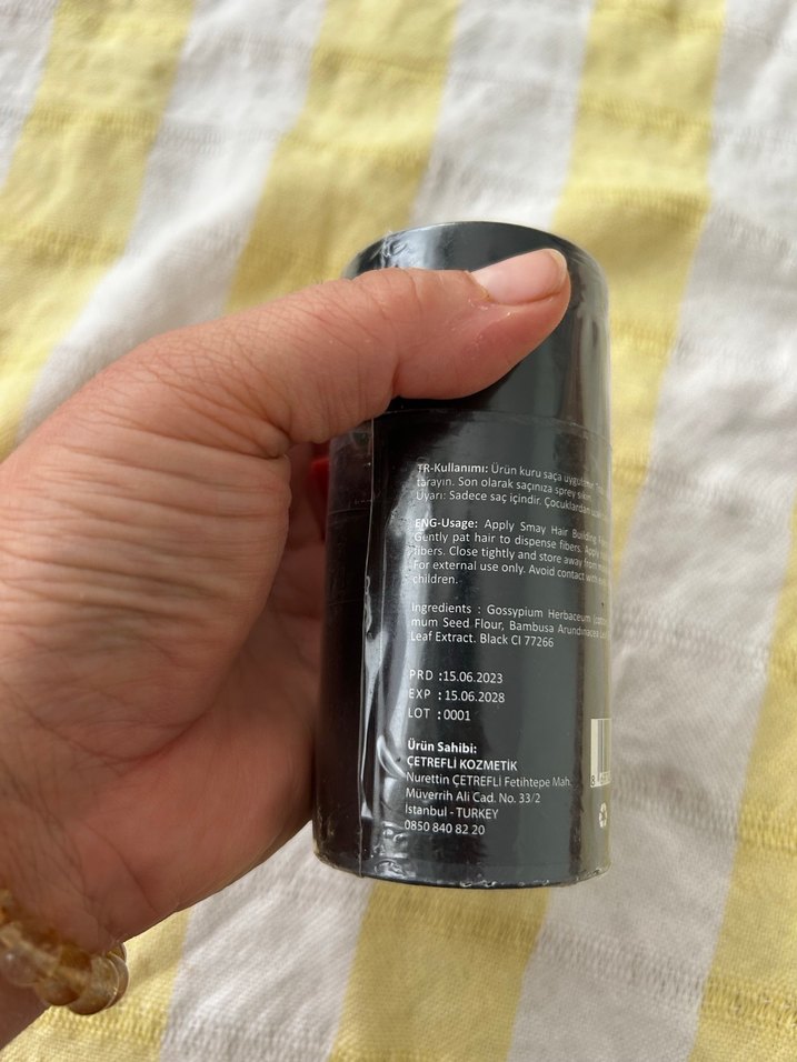 SMAY Siyah Keratin Fiber - Görsel 3