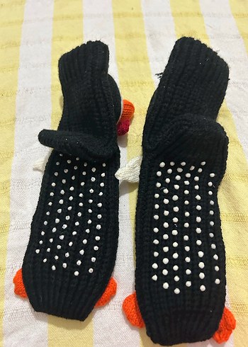 Mudo şekilli penguenli çorap - Görsel 5