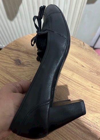 İnci Siyah Kadın Klasik Topuklu Ayakkabı - Görsel 4