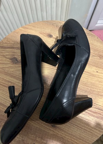 İnci Siyah Kadın Klasik Topuklu Ayakkabı - Görsel 10