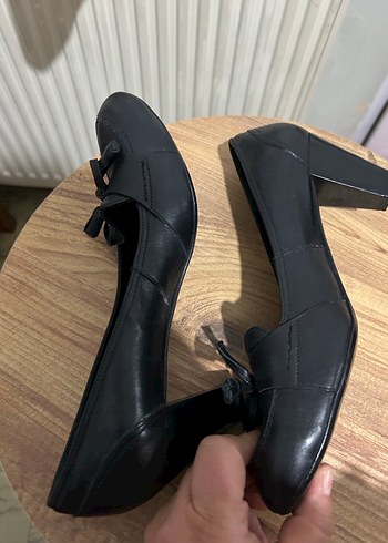 İnci Siyah Kadın Klasik Topuklu Ayakkabı - Görsel 9