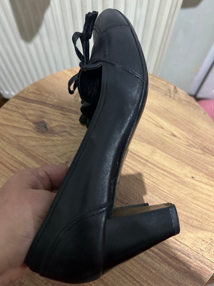 İnci Siyah Kadın Klasik Topuklu Ayakkabı - Görsel 4