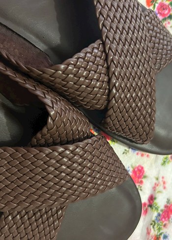 Zara deri sandalet - Görsel 8