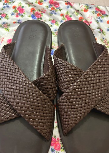 Zara deri sandalet - Görsel 2