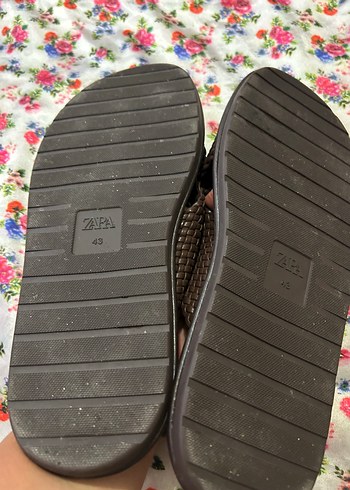 Zara deri sandalet - Görsel 6