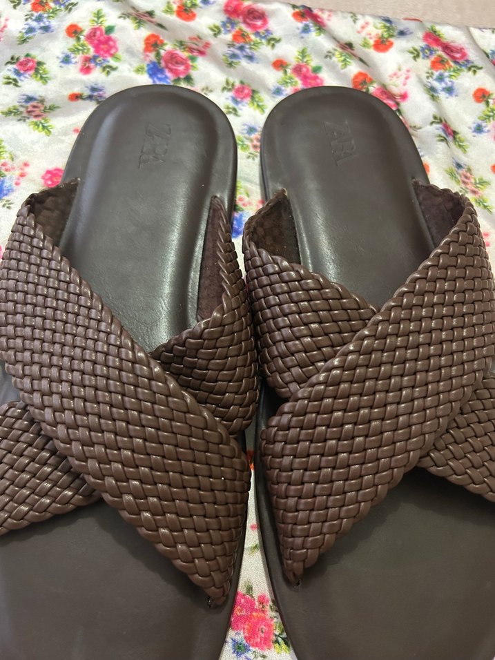 Zara deri sandalet - Görsel 2