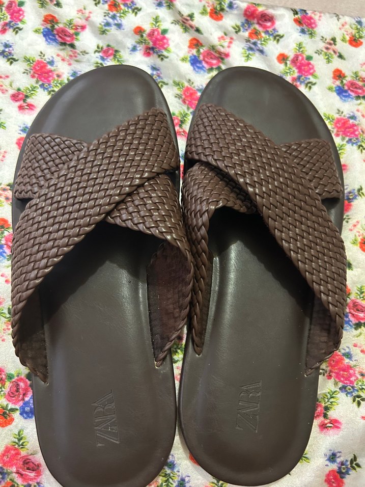 Zara deri sandalet - Görsel 5