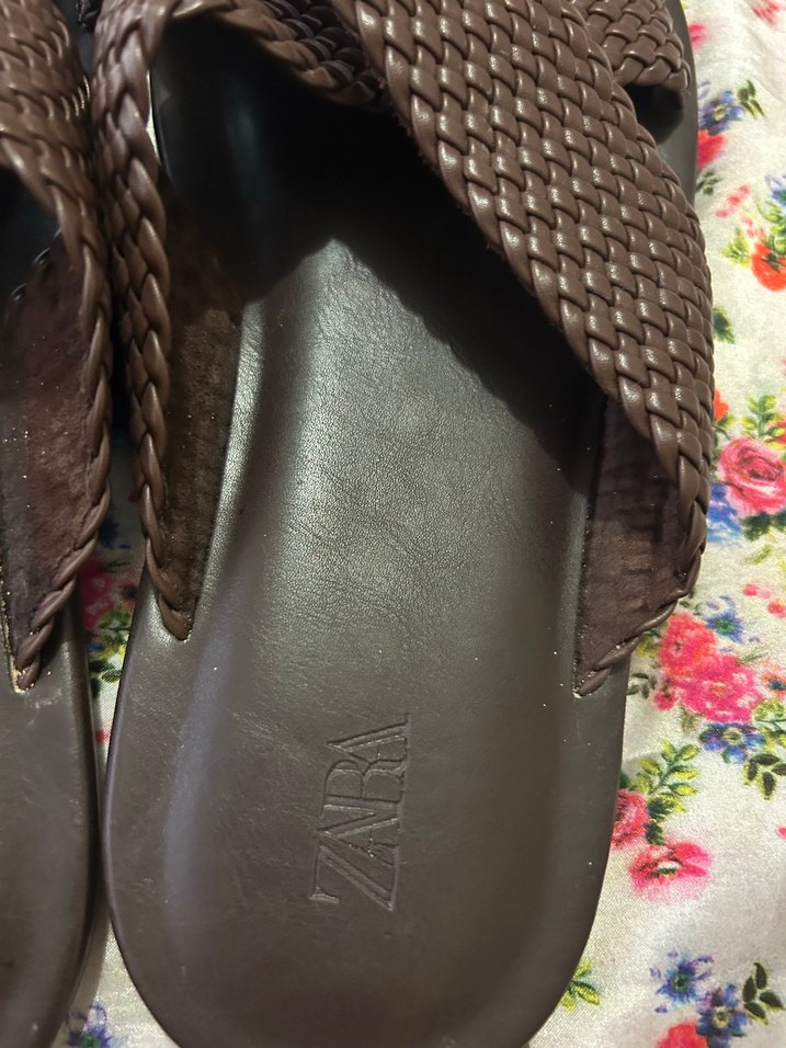 Zara deri sandalet - Görsel 4