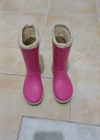 Pembe Kız Çocuk Kürklü Bot - Görsel 3