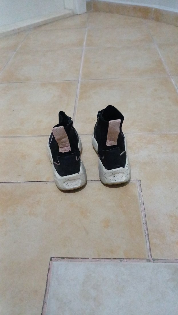 Zara Siyah Elastik Topuklu Sneakers - Görsel 5