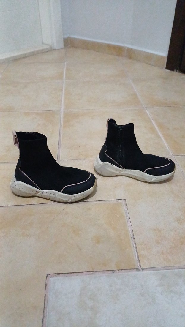 Zara Siyah Elastik Topuklu Sneakers - Görsel 2