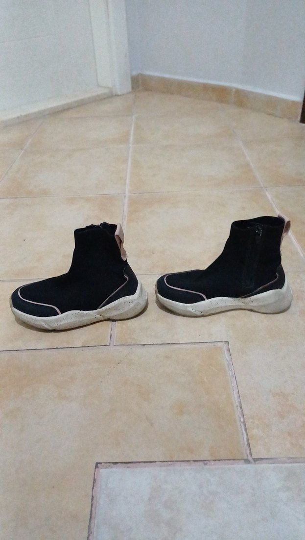 Zara Siyah Elastik Topuklu Sneakers - Görsel 3