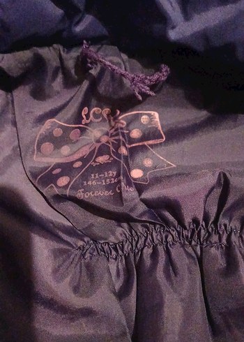 Kız Çocuk Mor Düğmeli Yelek - Görsel 4