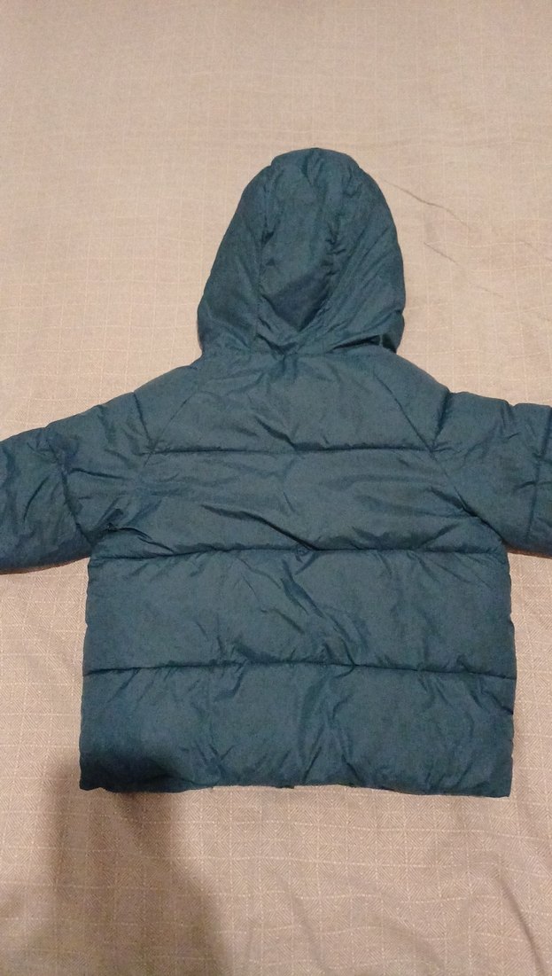 Zara Erkek Çocuk Maviz,hem fermuar hem düğmeli Kapüşonlu Mont. - Görsel 5