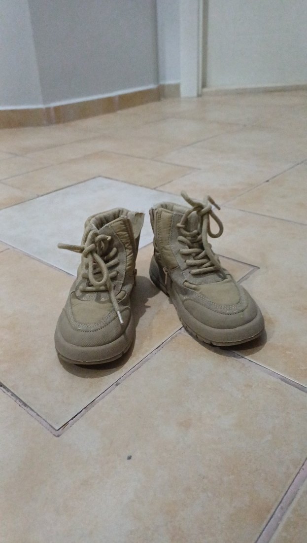 Zara Erkek Çocuk Bej Kamuflaj Desenli Bot - Görsel 2