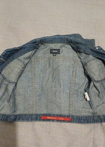 Düğmeli mavi kız çocuk Denim Ceket - Görsel 3