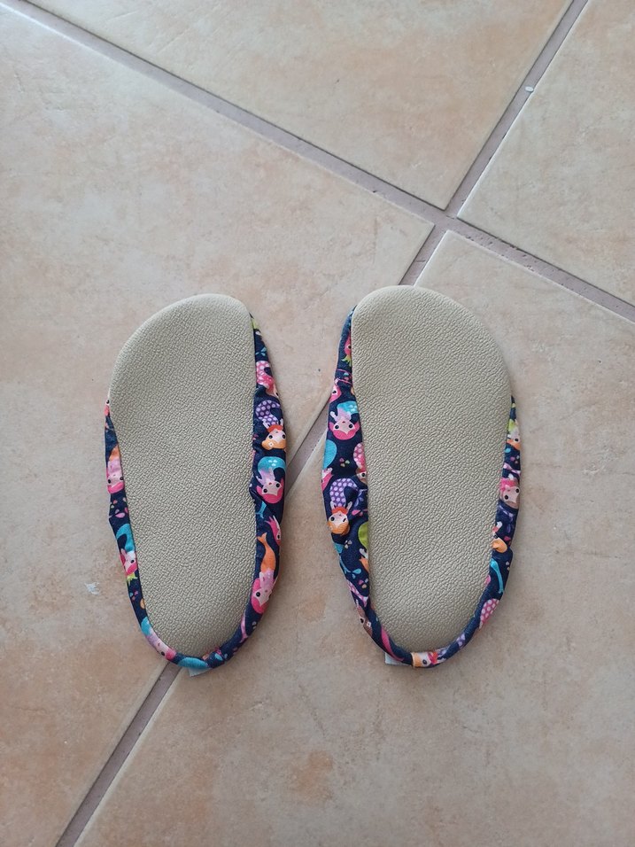 Renkli Baskılı Kız Bebek Havuz terliği - Görsel 3