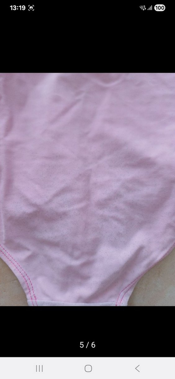 Kız Çocuk Pembe Volanlı Mayo - Görsel 5