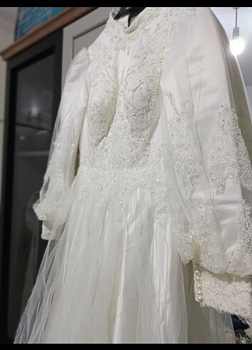 Özel dikim tesettür gelinlik  - Görsel 4