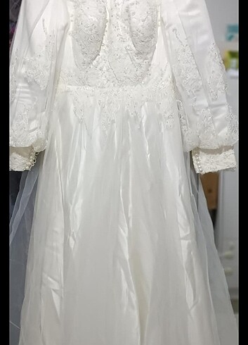 Özel dikim tesettür gelinlik  - Görsel 8