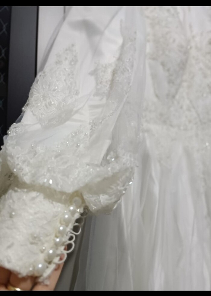 Özel dikim tesettür gelinlik  - Görsel 3