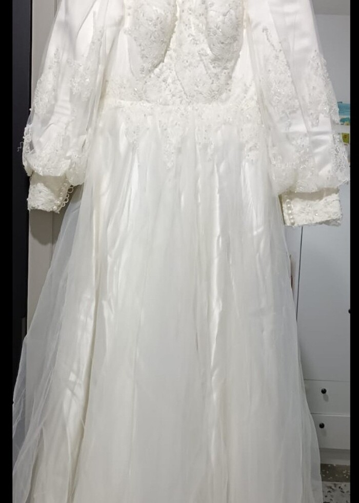 Özel dikim tesettür gelinlik  - Görsel 5