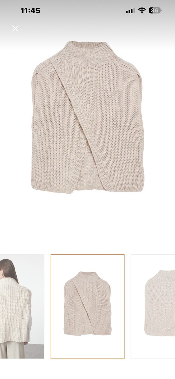 Bej Kadın Örgü Pamuk Süveter - Görsel 5