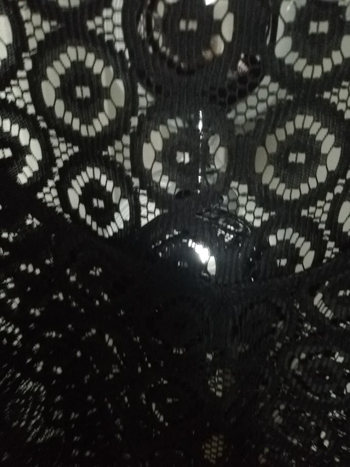 Siyah Dantel Detaylı Bohem Kadın pareo - Görsel 4