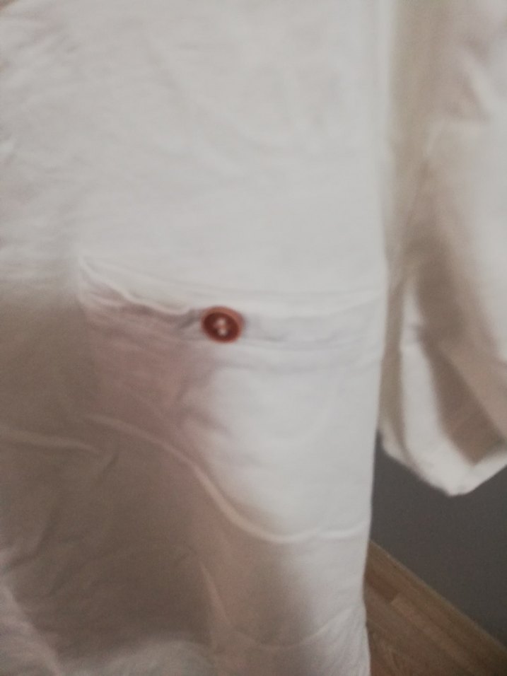 Beyaz V Yaka  Tişört - Görsel 2