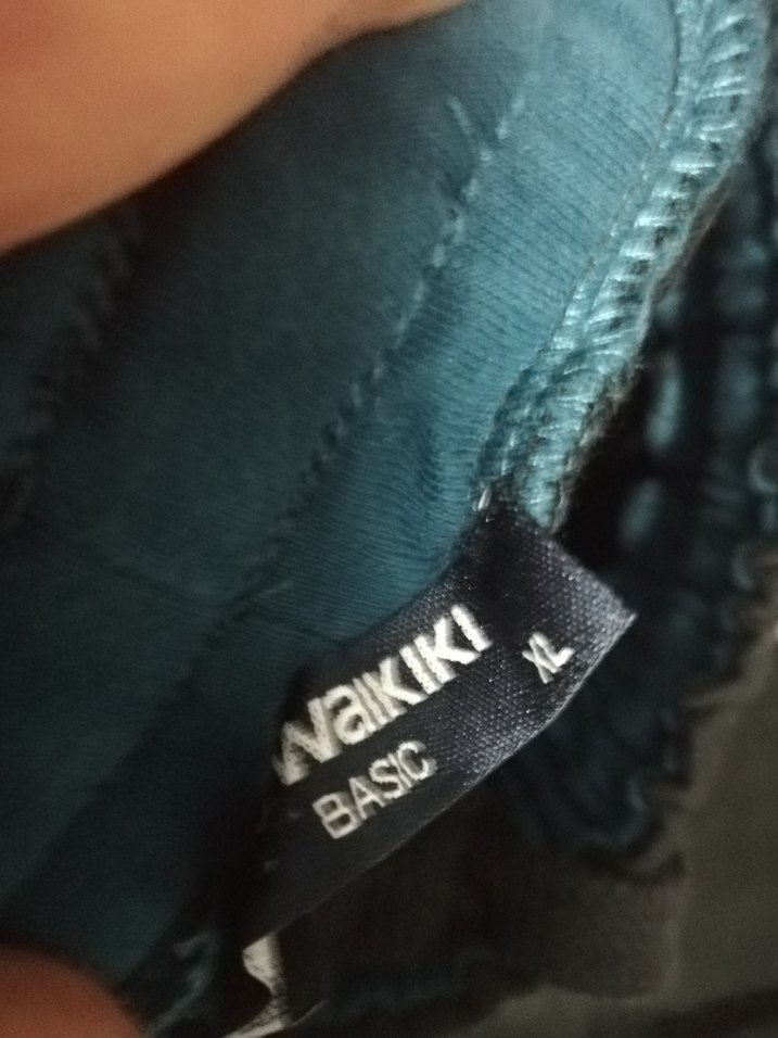 Siyah Elastik Bel Rahat Kesim Erkek Eşofman Altı - Görsel 3