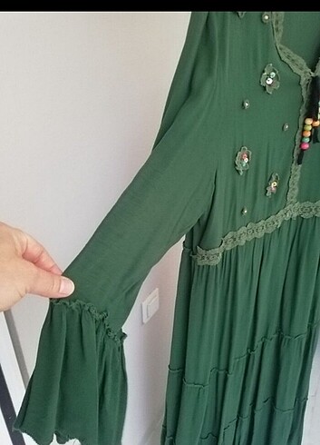 Viskon elbise  - Görsel 4