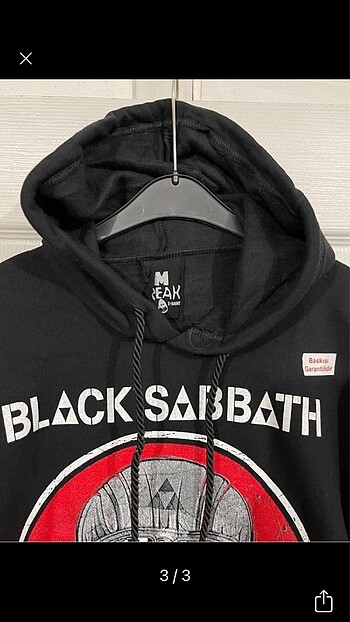 m Beden Black Sabbath Kapüşonlu Sweatshirt