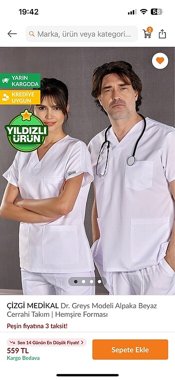 Hemşire Doktor Forması