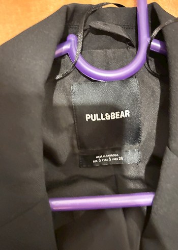 Siyah Kadın Ofis Blazeri, Düğmeli, Normal Boy - Görsel 2