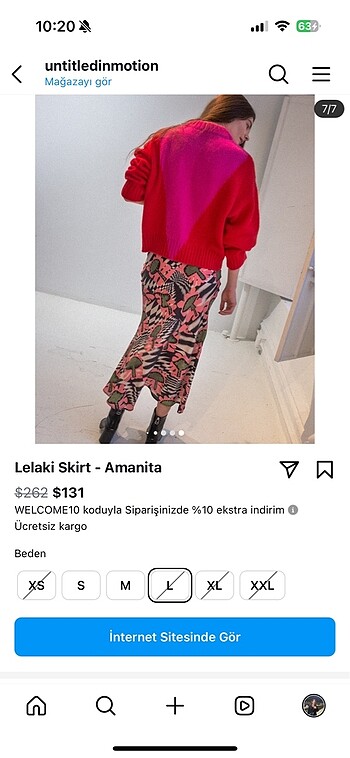 s Beden Untitled in motion marka Etek